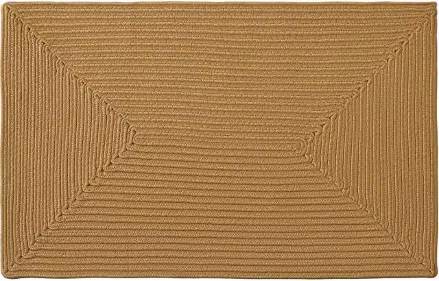 tectake Rug Raya Boho Braided Rectangular Rug in Brown and Beige, W: 60 cm, L: 90 cm – 1