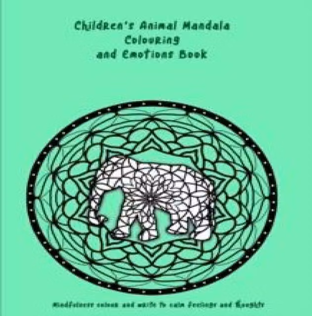 Candi Designs Children's Animal Mandala Colouring and Emotions Mindfulness Book in White