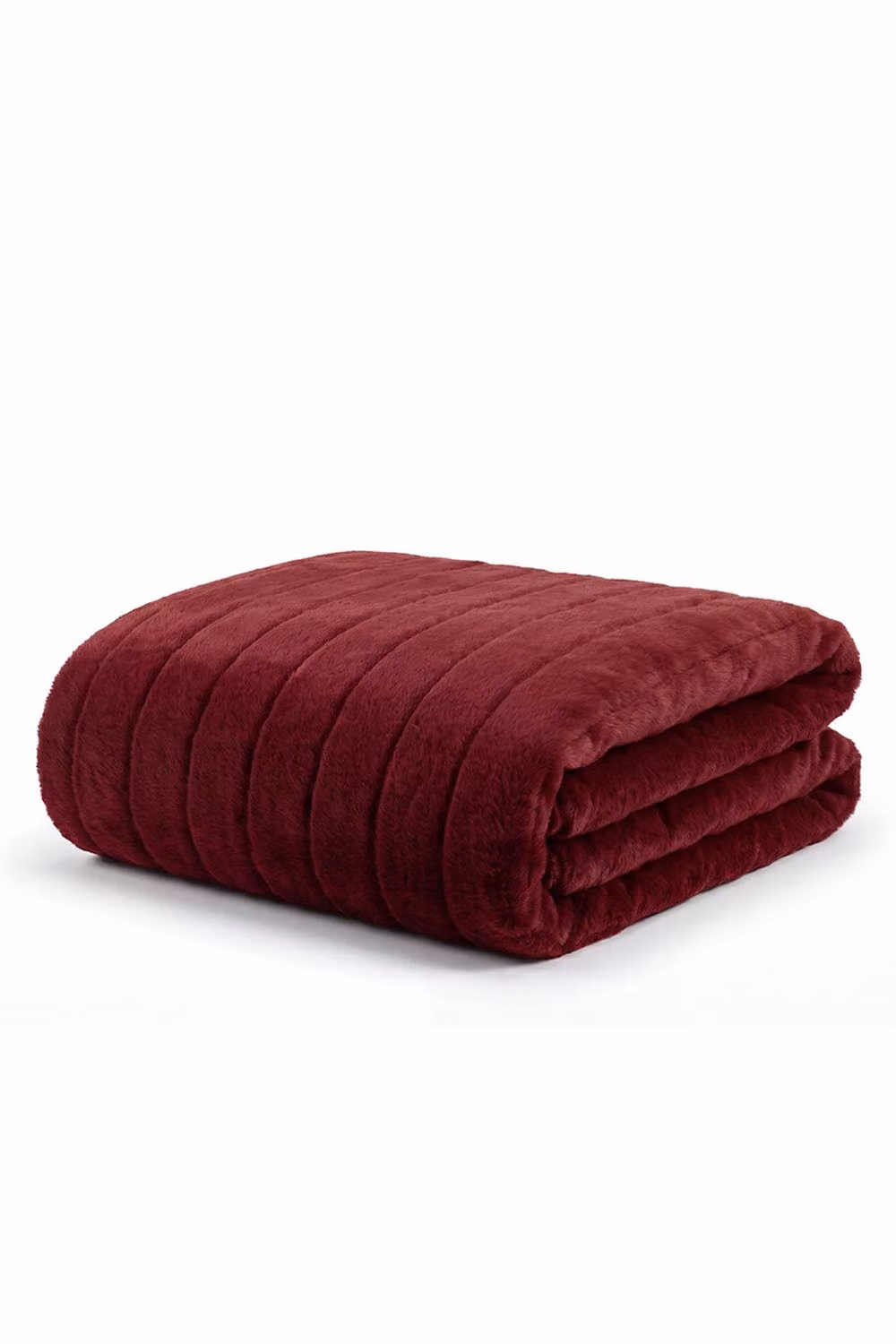 Deyongs Hockley Supersoft Faux Quilted Throw in Red, W: 130 cm, D: 150 cm – 2