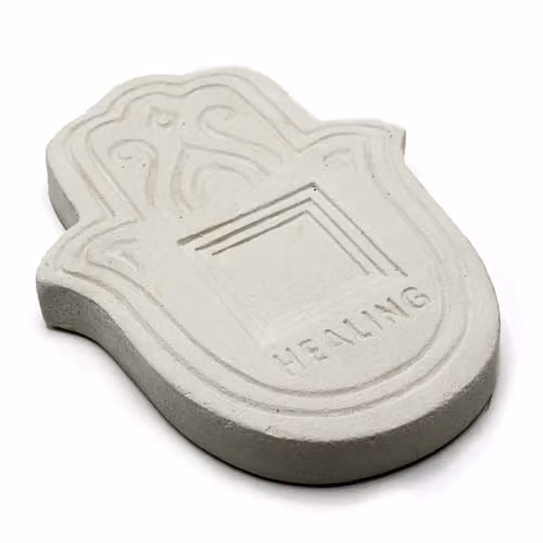 KDMD Healing Incense Plate in White Stone Effect – 1