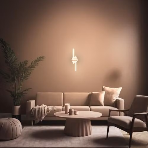 Briloner LED Ceiling Light, Warm White, Copper, W/D/H: 58.5 x 16 x 7.5 cm – 6