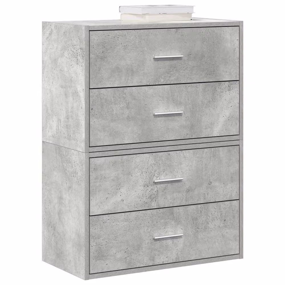 Berkfield Home Grey Modern Bathroom Cabinet with Drawer and Shelf, W/D/H: 60 x 40 x 31 cm – 2