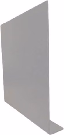 ARP Aluminium Fascia L Profile Box End Assembly, Grey, W/D/H: 400 x 2 x 400 mm