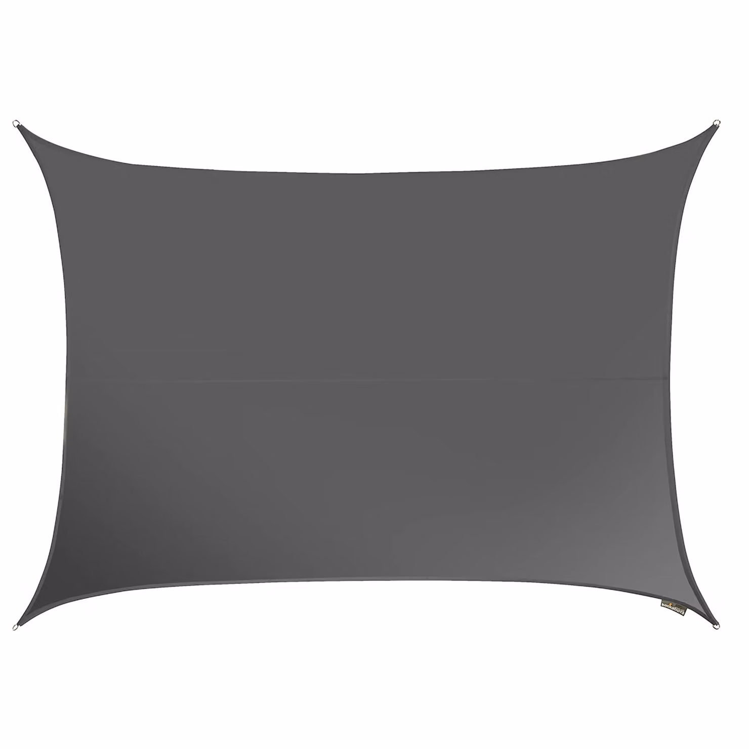 Primrose Charcoal Rectangular Waterproof Garden Patio Sun Shade Sail Canopy with UPF 50+ UV Block, W: 6 m, D: 5 m – 2