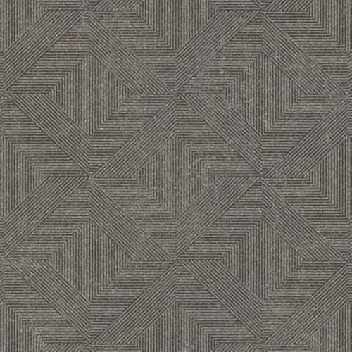 Grandeco Danillo Soft Geometric Pattern Metallic Blown Vinyl Wallpaper, Black