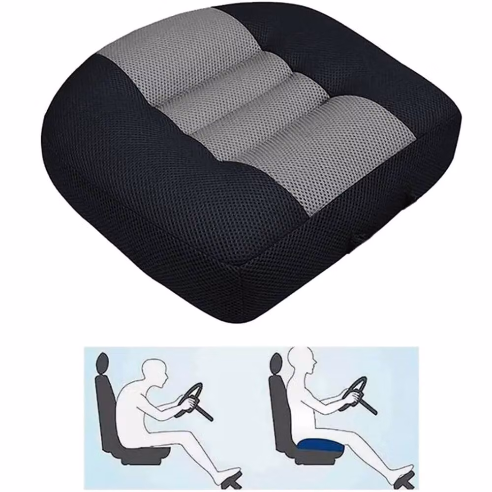 NESTLUNE Adult Car Driving Booster Seat Cushion Heightening Mat, Black, W: 190 cm, D: 100 cm – 3