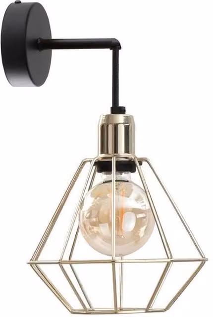 Netlighting Como Wall Lamp Gold/Brass, Diameter: 20 cm, 1x E27