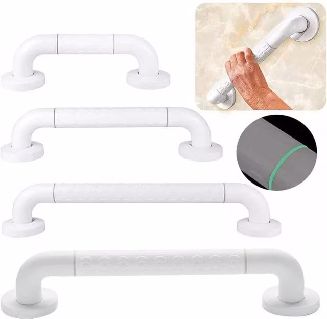 NESTLUNE White Bathroom Grip Shower Tub Grab Bar, 50 cm