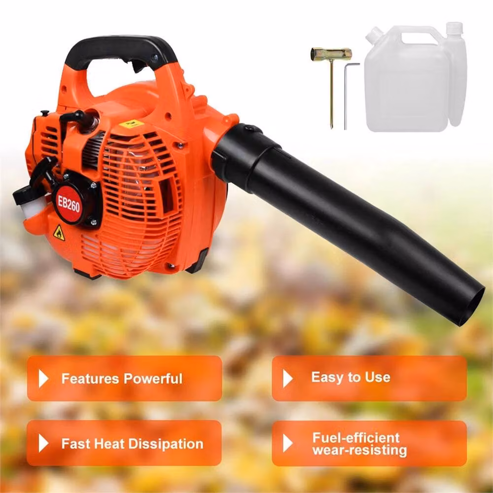 Ventryn 26cc Handheld 2-Stroke Petrol Leaf Blower in Orange – 4
