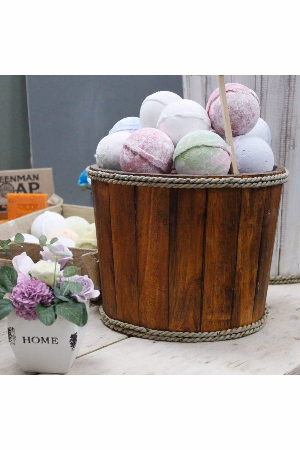 KDMD Nautical Rectangular Display Tub in Brown for Plants and Decor, W/D/H: 21 x 29 x 1 cm – 3