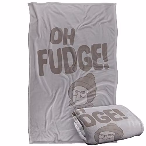 Warner Bros. A Christmas Story Ralphie Oh Fudge Silky Touch Super Soft Fleece Throw Blanket, Multicolour, W/D/H: 91 x 147 cm – 1