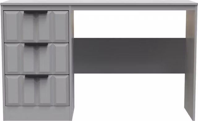 Ready Assembled 2 U Seattle 3 Drawer Desk in Grey – 1