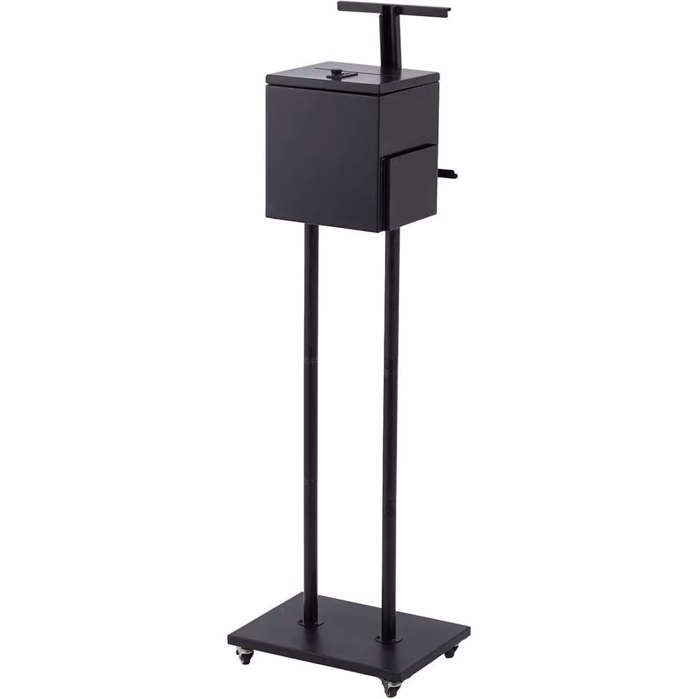 Havendro Heavy Duty Floor Standing Galvanised Steel Parcel Post Box in Black, H 114.3 x W 35.56 x D 25.4 cm – 3