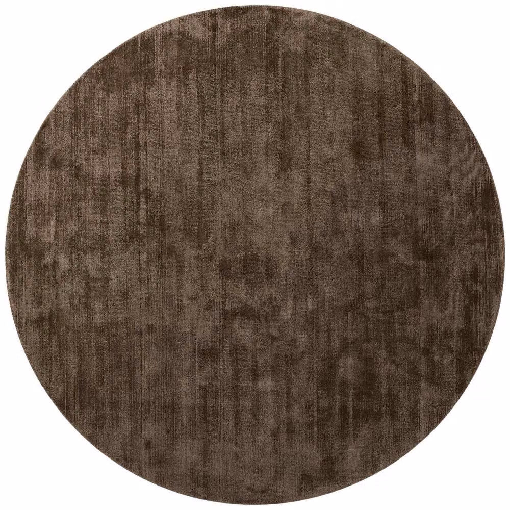 Vikosa Jane Brown Viscose Soft Plain Rectangular Rug W/D/H: 80 x 150 cm – 2