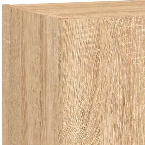 vidaXL Modern TV Cabinet with LED Lights in Sonoma Oak, Brown, W: 40.5 cm, D: 30 cm, H: 90 cm – 3