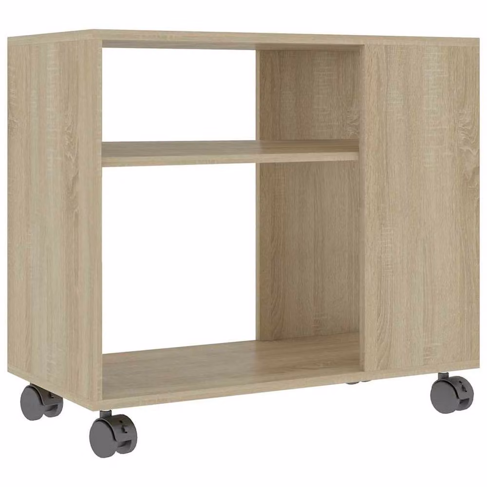 Berkfield Home Sonoma Oak Side Table in Beige, W/D/H: 70 x 35 x 55 cm – 2