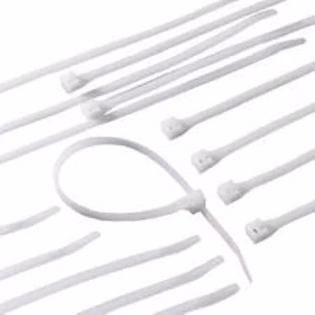 Garden Mile 10-Piece White Heavy-Duty Plastic Cable Ties Assorted Sizes