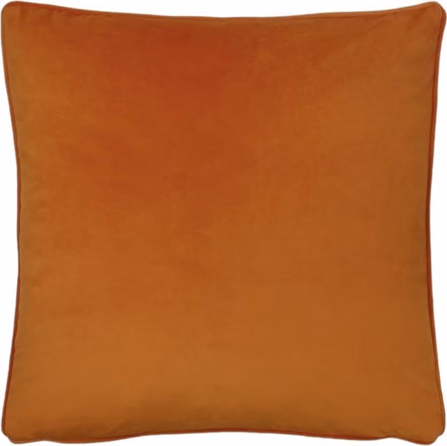Terrys Orange Velvet Square Cushion W/D/H: 55 x 55 x 55 cm