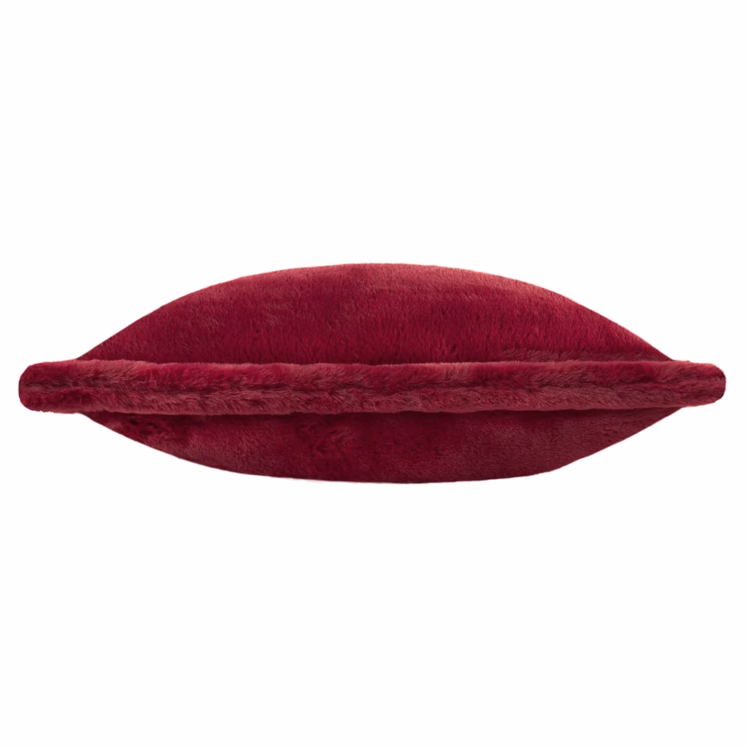 Riva Home Furn Kallu Reversible Faux Fur Square Decorative Cushion in Red and Pink, W/D/H: 55 x 55 x 55 cm – 3
