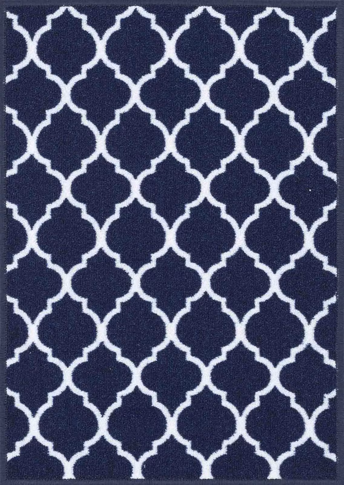 Desire Rugs Non-Slip Trellis Design Doormat, Blue, W: 60 cm, D: 40 cm – 2