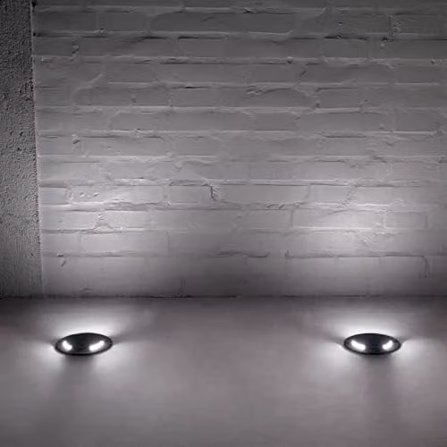 Netlighting Cecilia Large LED Outdoor Recessed Ground Light, Black, IP67 – 1