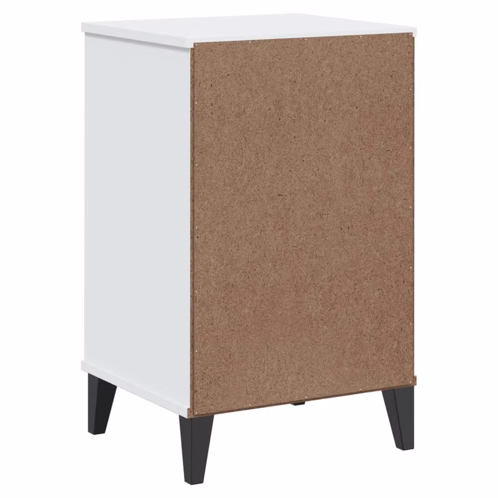 Berkfield Home VIKEN Bedside Cabinet in White Engineered Wood – 3