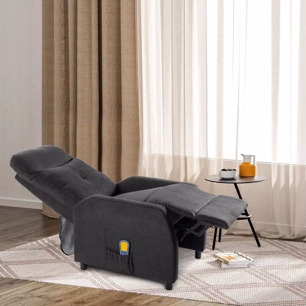 KORVIXA Reclining Massage Chair with Heat in Grey – 4