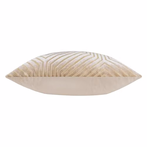 Paoletti Evoke Graphic Velvet Square Cushion in Brown and Beige, W/D/H: 55 x 55 x 55 cm – 2