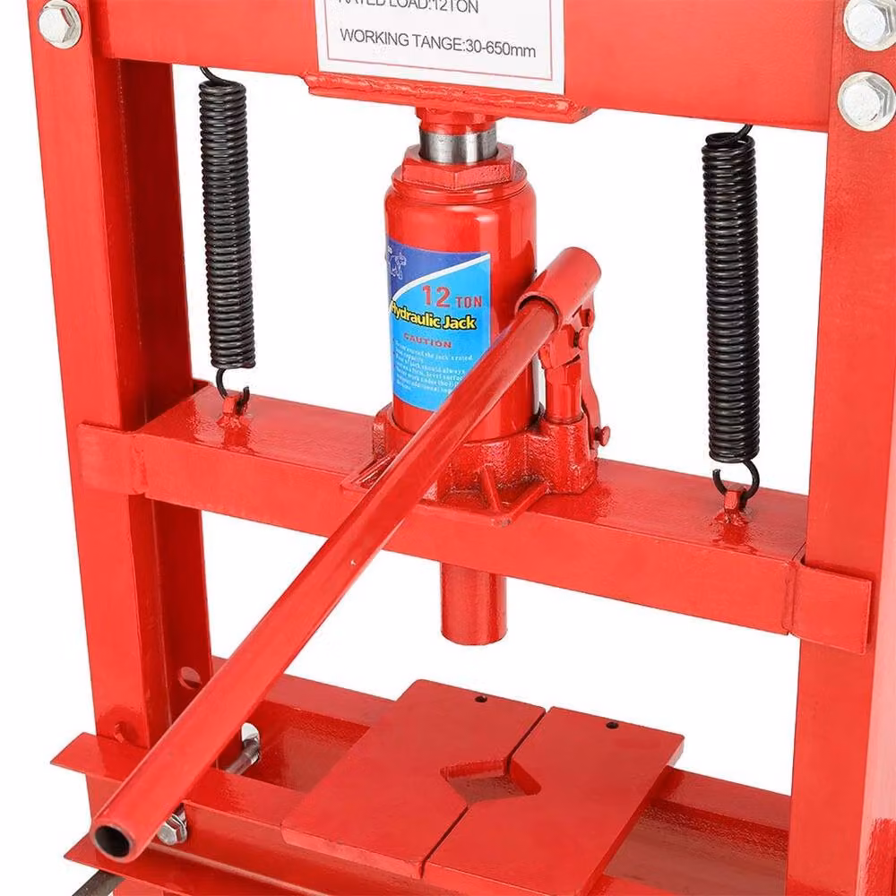 SPETLEK 12 Ton Red Workshop Floor Standing Hydraulic Bench Press – 3