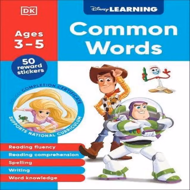 DK Disney Learning Common Words Ages 3-5 Multicolour Paperback Book