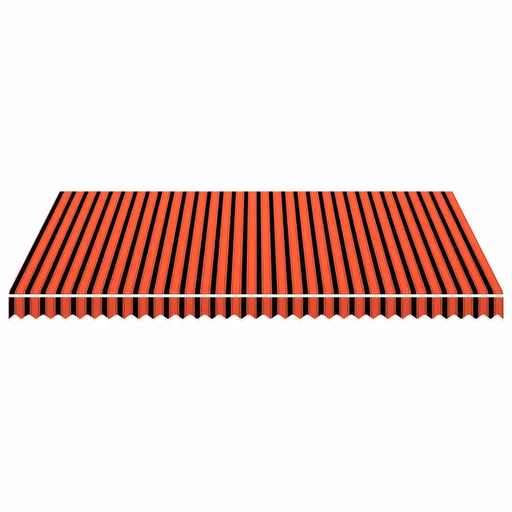 Berkfield Home Polyester Awning Top Sunshade Canvas in Orange and Brown, W: 450 cm, D: 300 cm – 2