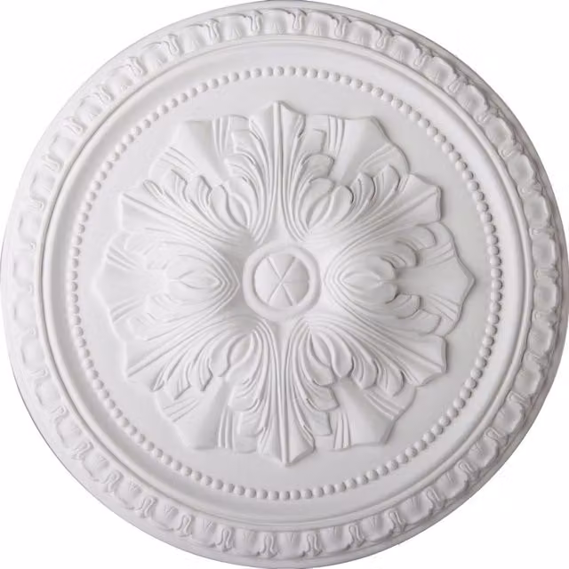 NMC Flavia Lightweight Modern Ceiling Rose Canopy in White