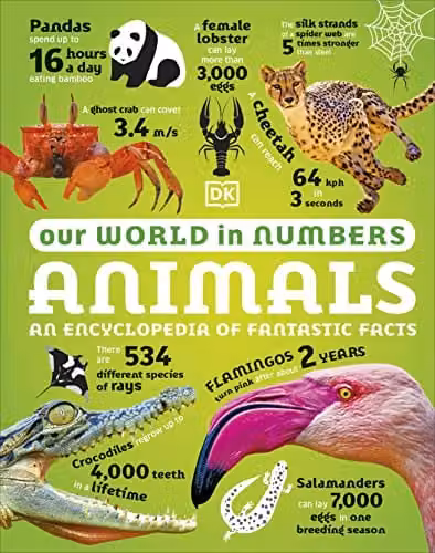 DK Our World in Numbers Animals: An Encyclopedia of Fantastic Facts Multicolour Paper Book