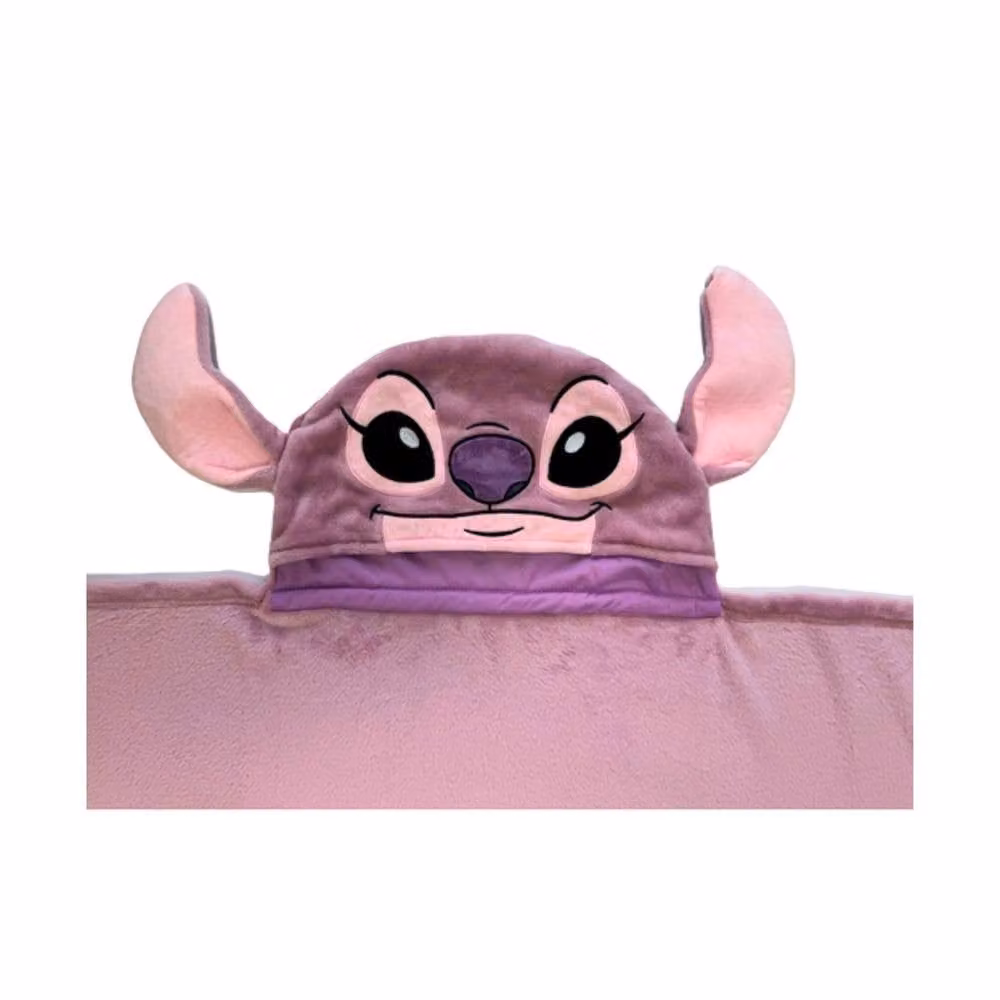 Disney Angel 3D Cosplay Hooded Blanket in Pink, Ultra Soft Wearable Fleece, W: 120 cm, H: 150 cm – 2