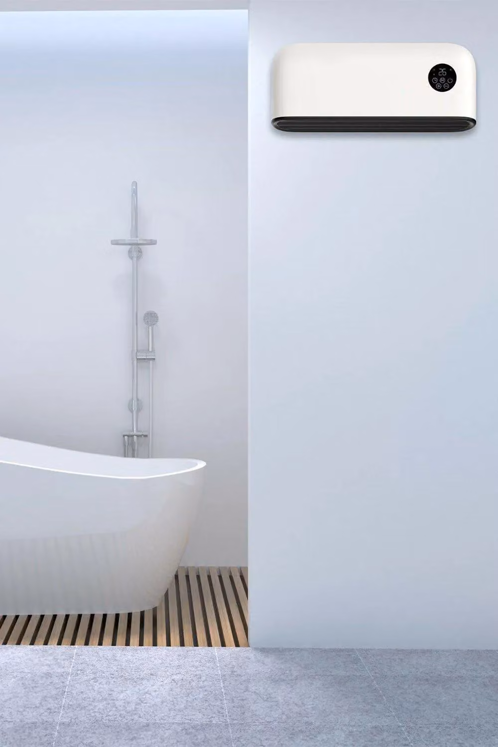 MYLEK 2kW Digital Electric Ceramic Over Door Fan Heater Air Curtain in White – 2
