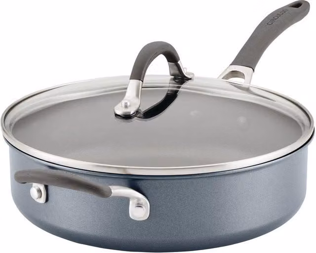Circulon ScratchDefense Extreme Non Stick Sauté Pan with Glass Lid, 4.7 l, Grey – 1