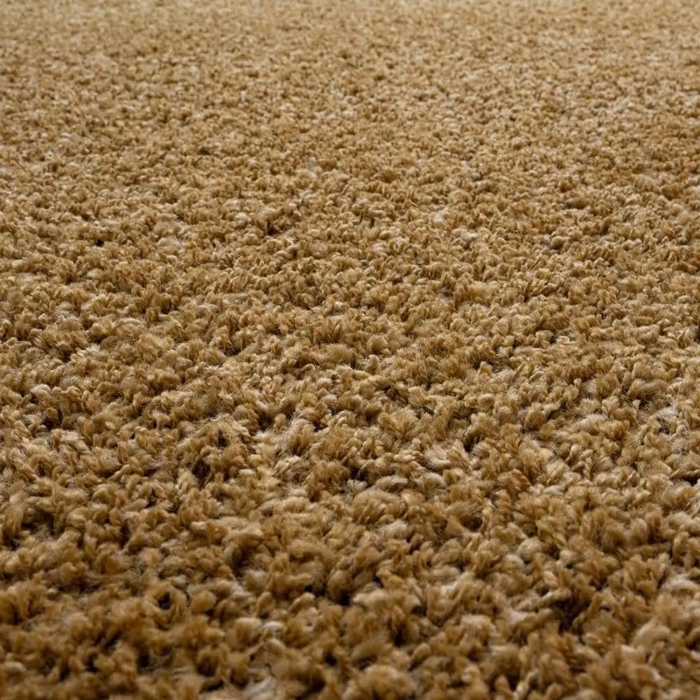 The Rug Shop UK Gold Modern Plain Machine Woven Area Rug, W: 160 cm, L: 230 cm – 1