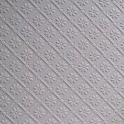 Anaglypta White Floral Modern Vinyl Wallpaper Roll – 1