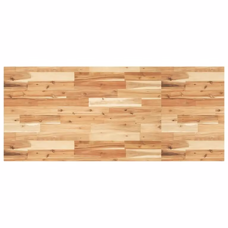 Berkfield Home Rectangular Table Top in Brown Solid Acacia Wood, W: 140 cm, D: 60 cm, H: 4 cm