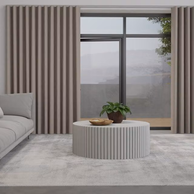 Terrys Iowa Silk Essence Made to Measure Wave Blackout Curtain in Pewter