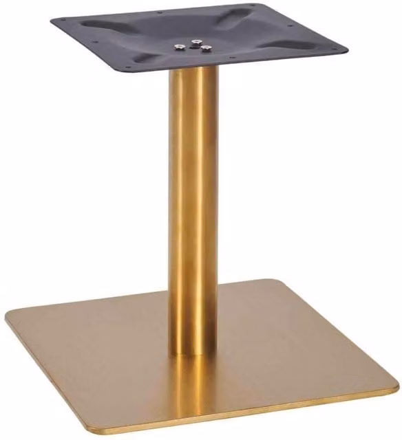 netfurniture Zavon Square Steel Table Base in Bronze Matt Finish, H 110 cm x W 40 cm