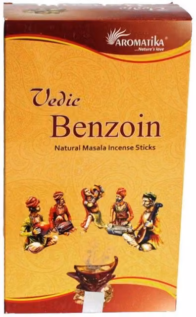 Aromatika Vedic Benzoin Incense Sticks, Yellow