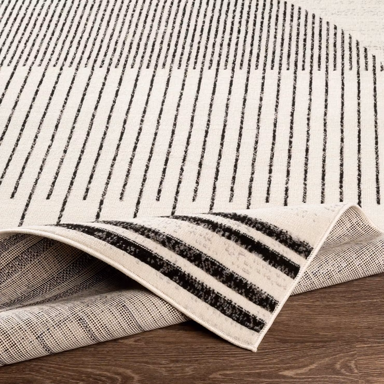 Livabliss Pisa Geometric Modern Rug in Black, Grey and White, W: 80 cm, L: 150 cm – 3