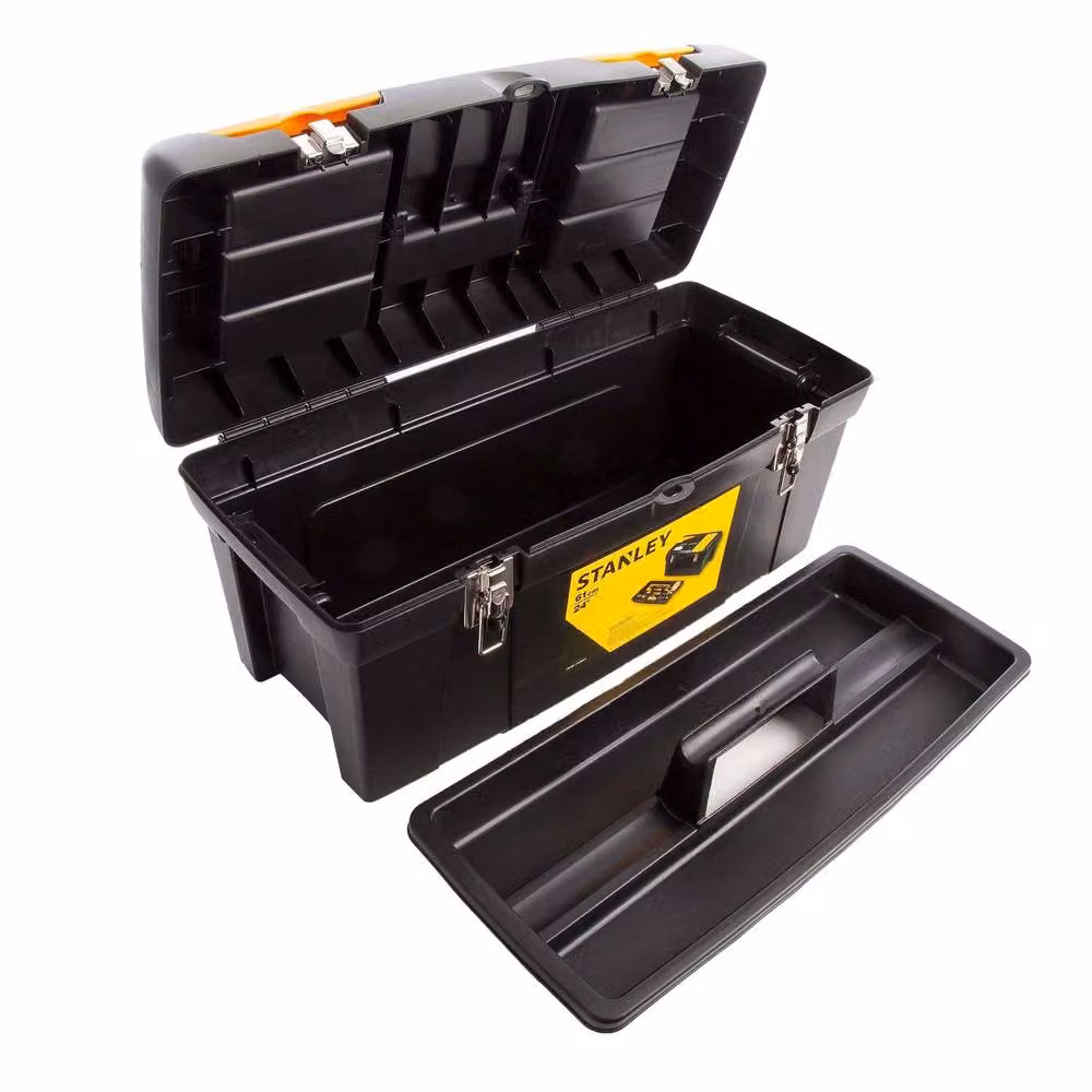 Stanley Metal Tool Box with Inserts in Black – 3