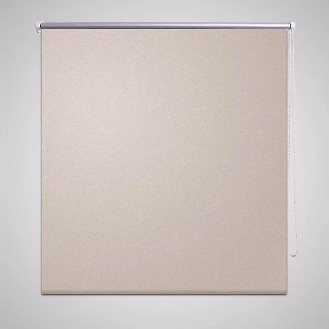 Berkfield Home Blackout Roller Blind, Beige, W: 80 cm, H: 175 cm