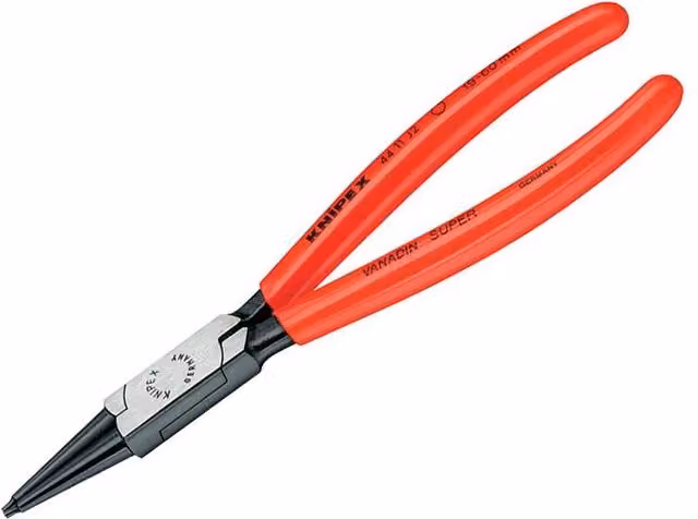 Knipex Internal Straight Circlip Pliers in Red