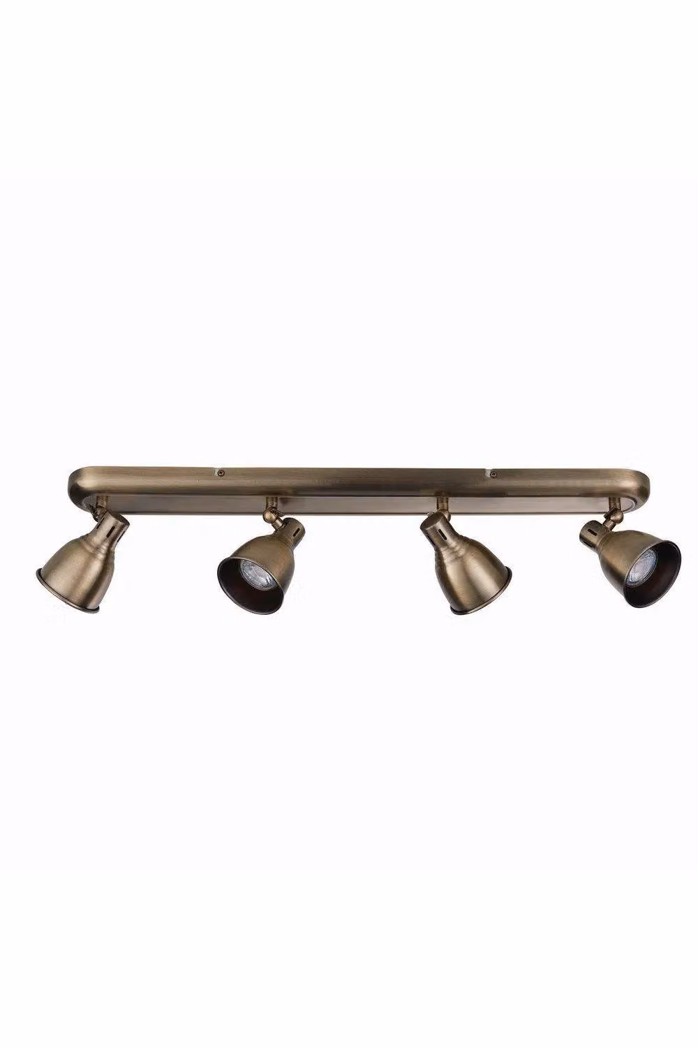 Netlighting Westbury 4 Light LED Spotlight with Antique Brass Plate in Gold – 3
