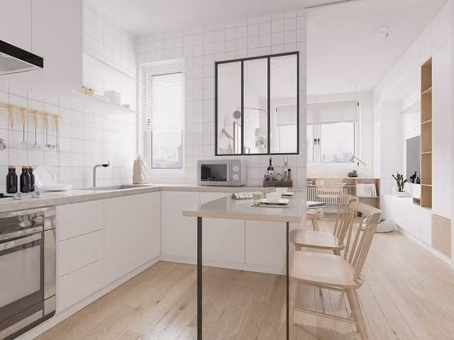 Vente-unique Bayview Powder-Coated Aluminium and Glass Partition, Black, W: 90 cm, H: 105 cm