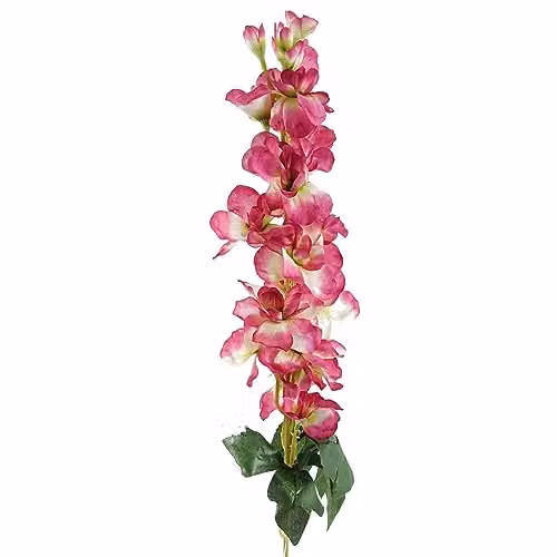 Leaf Dark Pink Delphinium Artificial Floral Stem, Height: 75 cm – 1