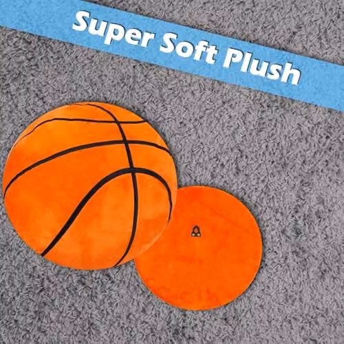 VFM e-Store Orange Basketball Plush Wall Decoration, W: 41 cm, H: 34 cm – 3